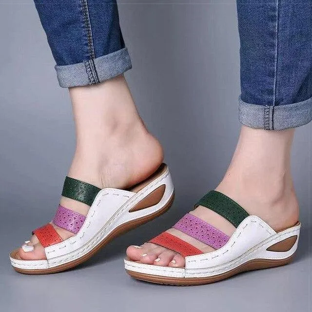 Slip On Summer Wedge Sandals