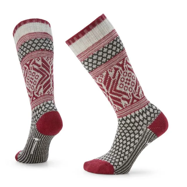 Smartwool Womens Snow Flake Crew Socks- Ash