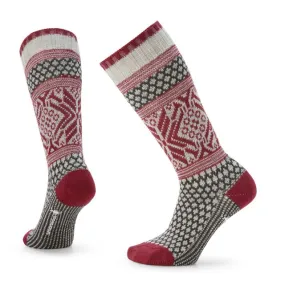 Smartwool Womens Snow Flake Crew Socks- Ash