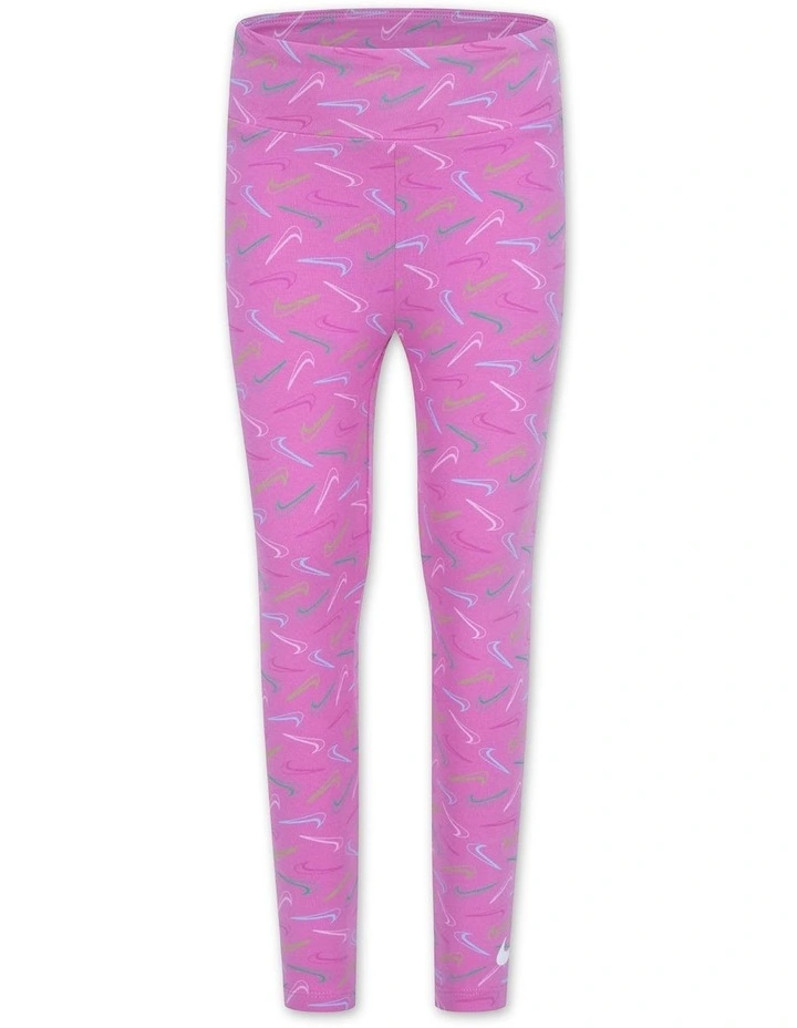 Swoosh Logo Leggings in Pink