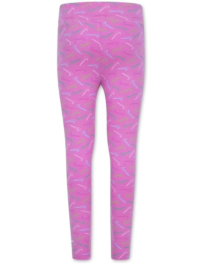 Swoosh Logo Leggings in Pink