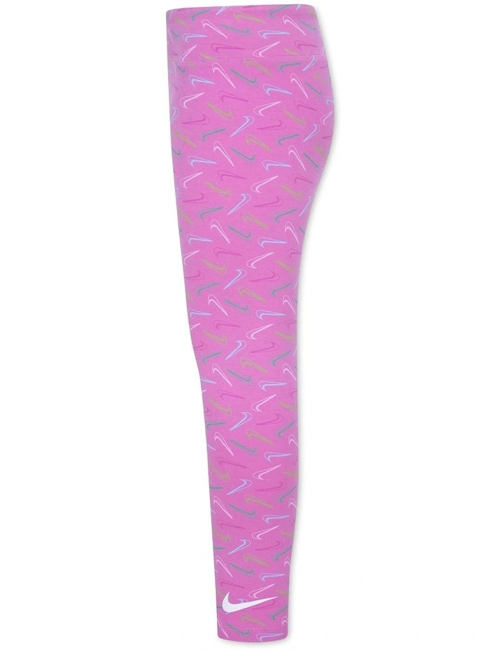 Swoosh Logo Leggings in Pink