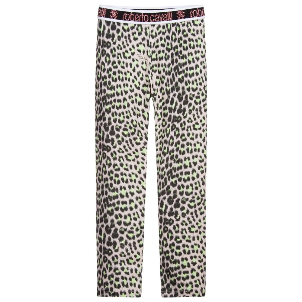 Teen Pink Leopard Leggings