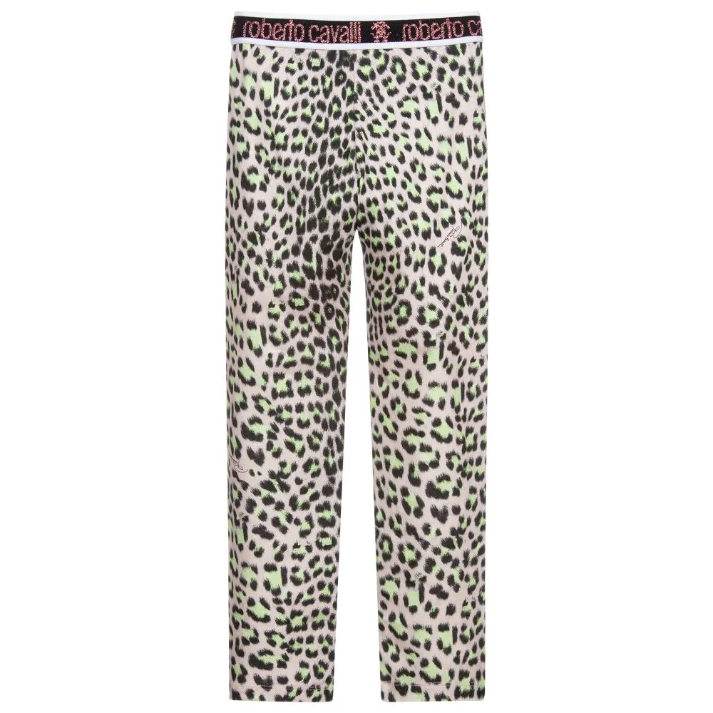 Teen Pink Leopard Leggings