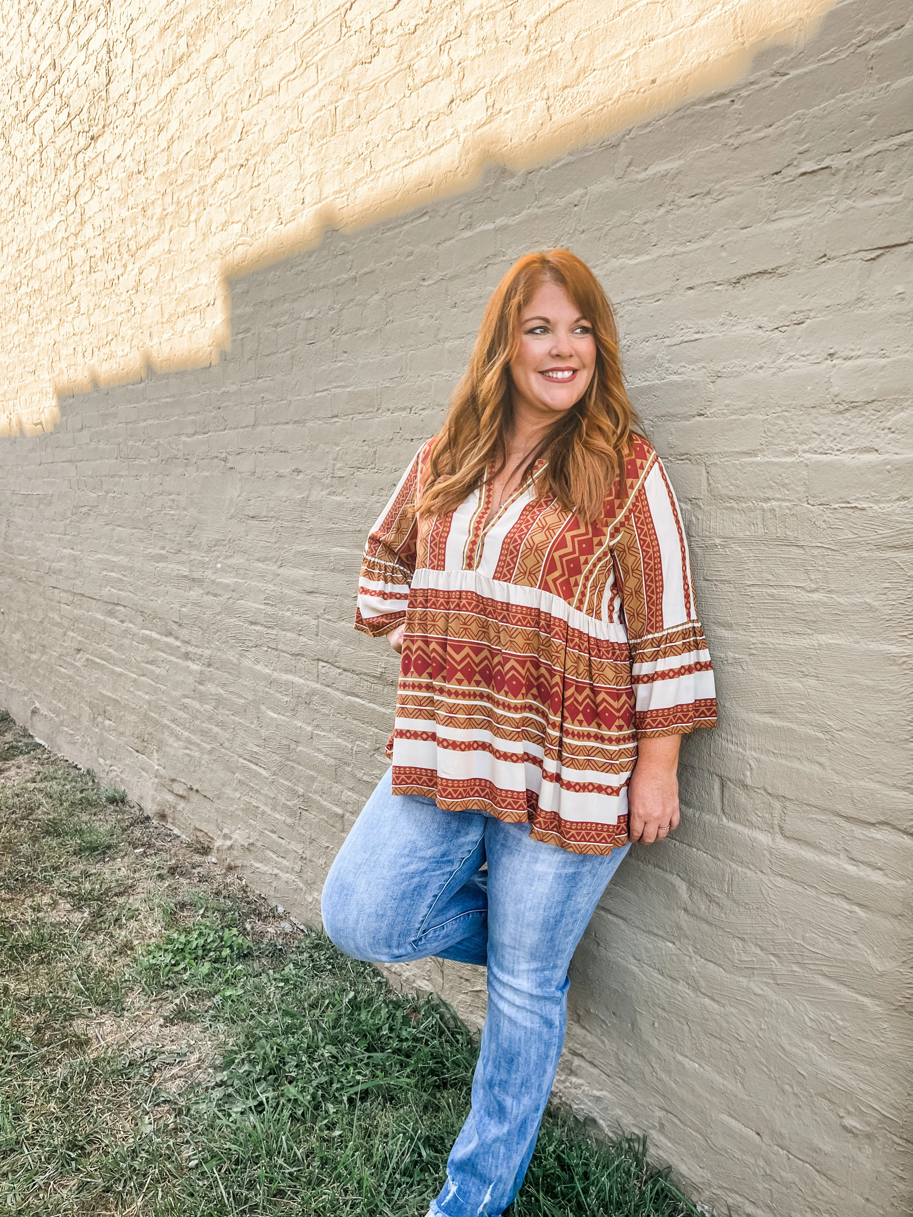 Thankful Aztec Tunic PLUS