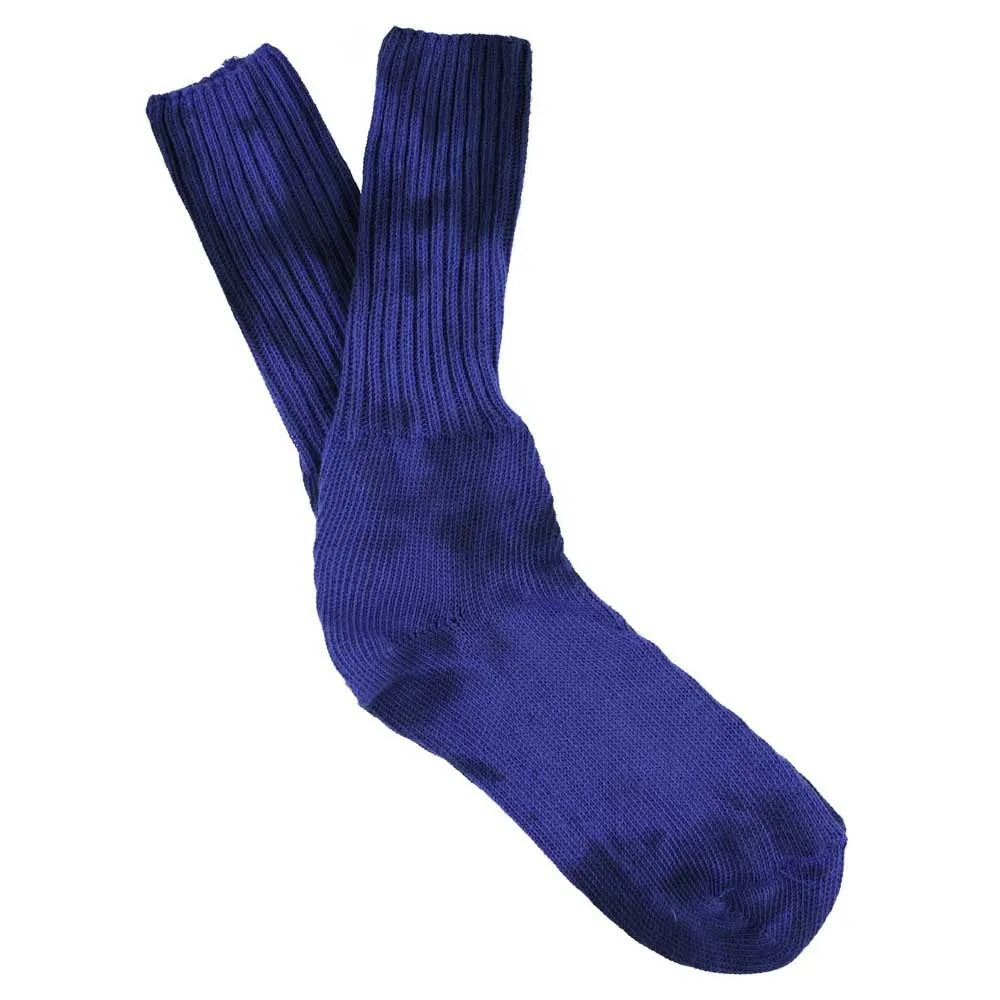 Tie Dye Socks - Black / Strong Blue