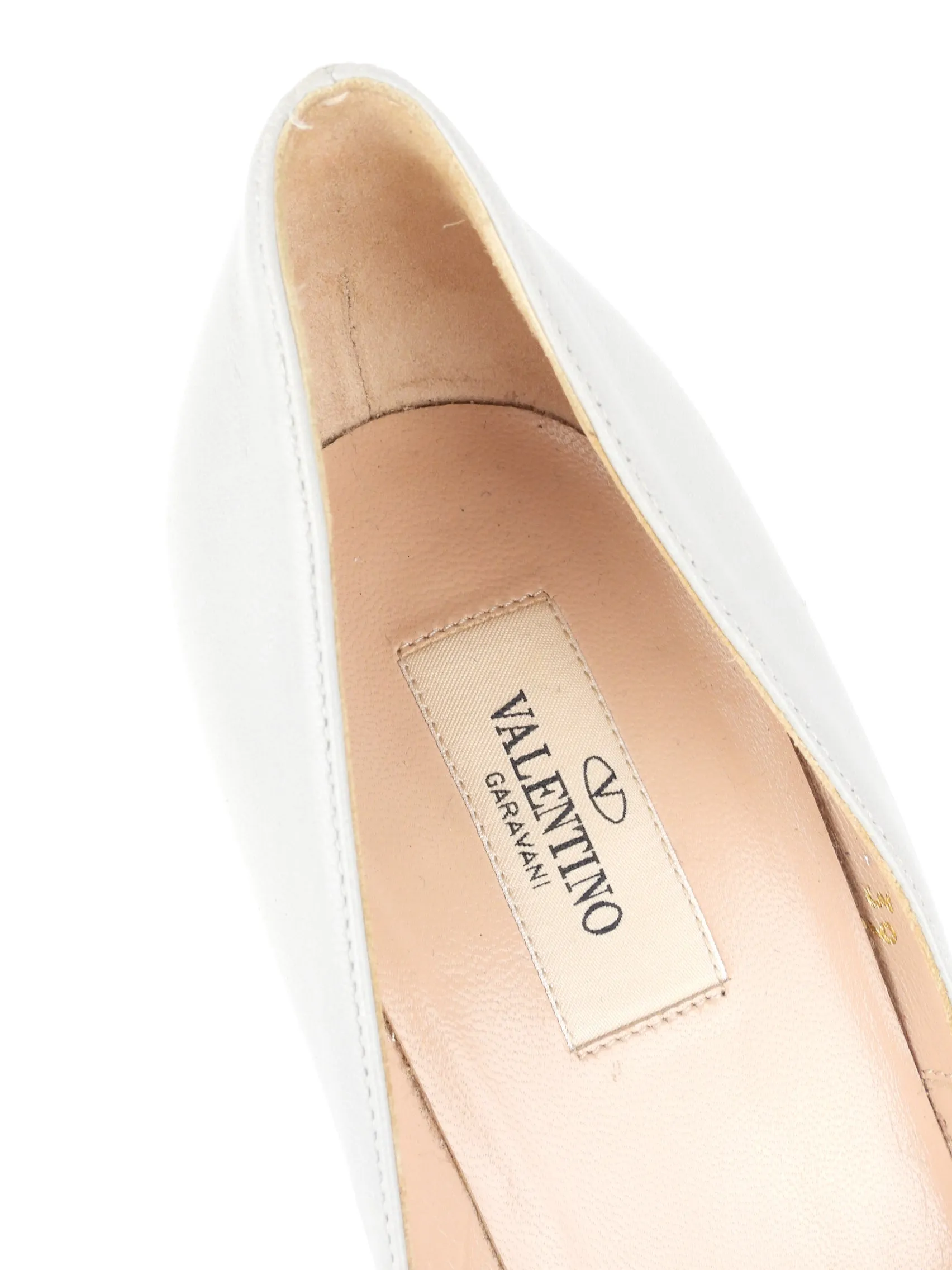 Valentino Garavani Grey Leather Block Heel Round Toe Tango Pumps - 39 EU