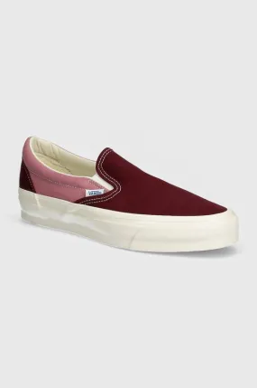 Vans plimsolls Premium Classics LX Slip-On Reissue 98 maroon color VN000CSE5T21