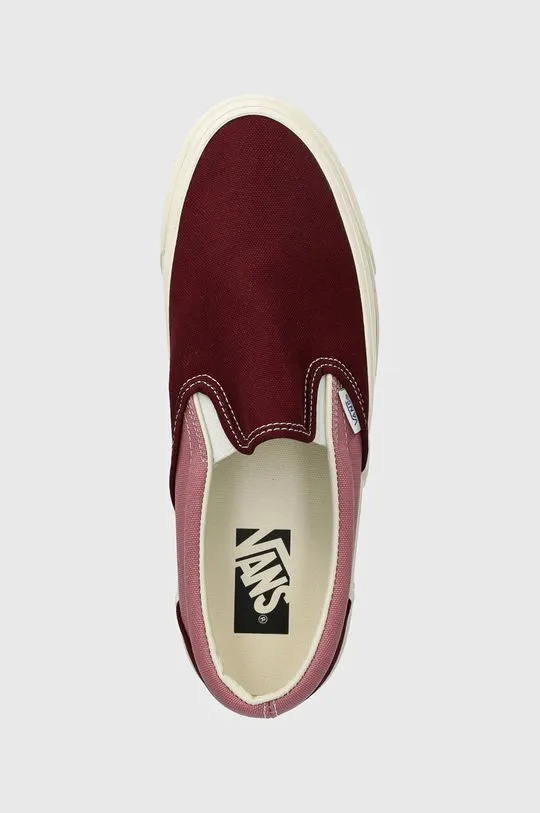 Vans plimsolls Premium Classics LX Slip-On Reissue 98 maroon color VN000CSE5T21