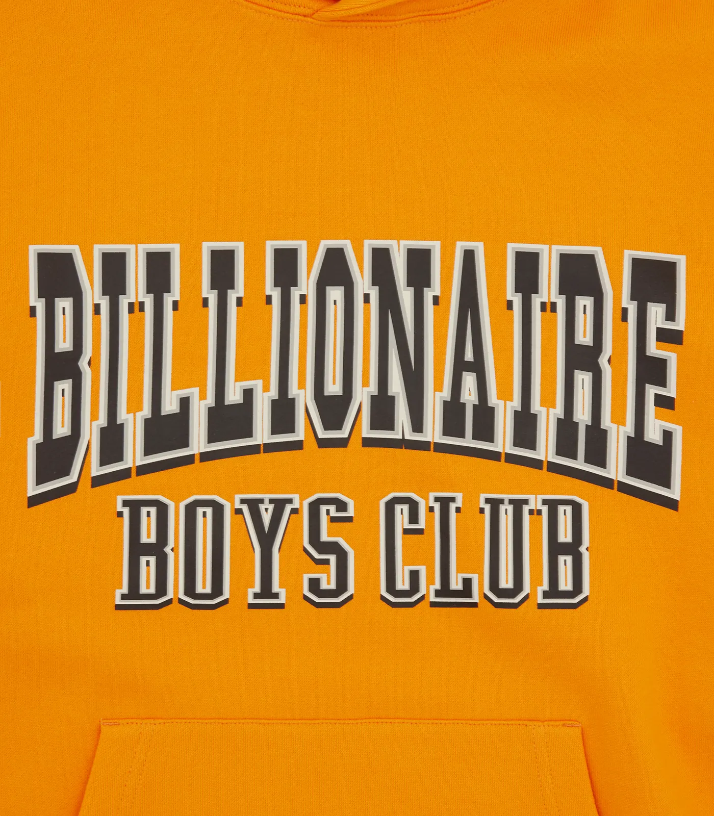 VARSITY LOGO POPOVER HOOD - ORANGE