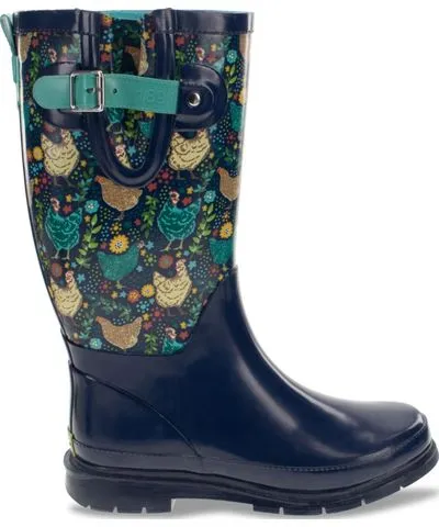 Western Chief Women's Chicken Scratch Tall Rain Boot