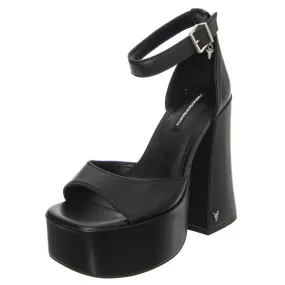 Windsor Smith W' Aware Black Leather Sandals