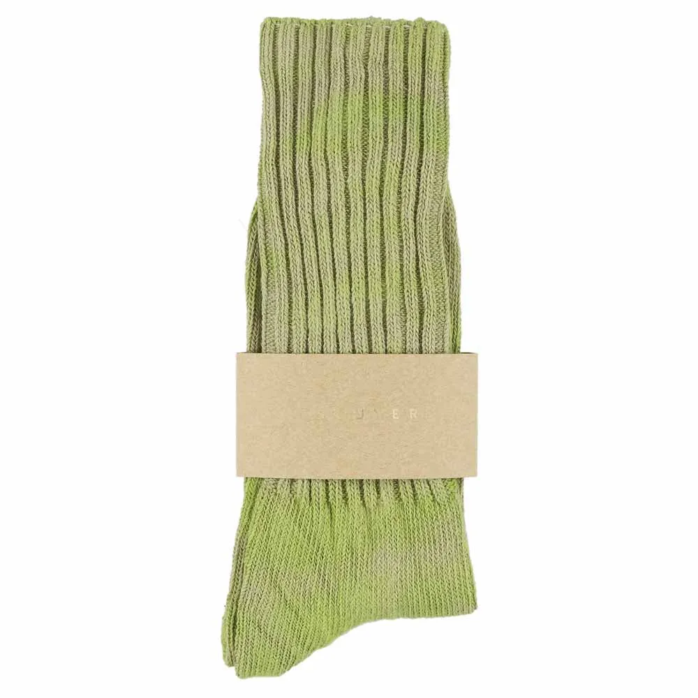 Women Tie Dye Socks - Spring Green