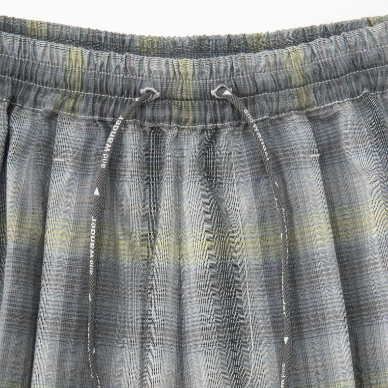 Women's and wander Dry Check Easy Pants (Grey)