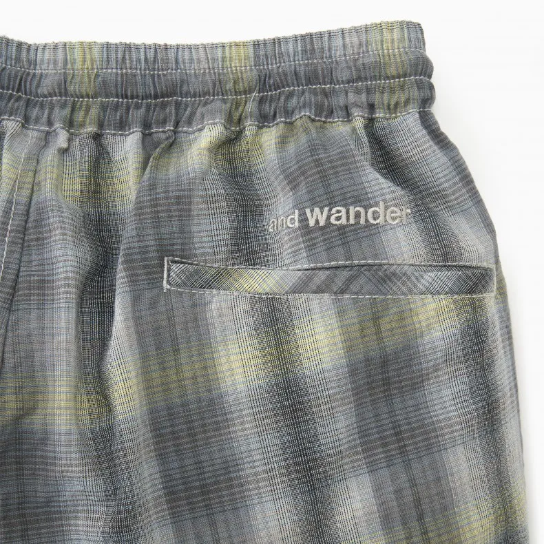 Women's and wander Dry Check Easy Pants (Grey)