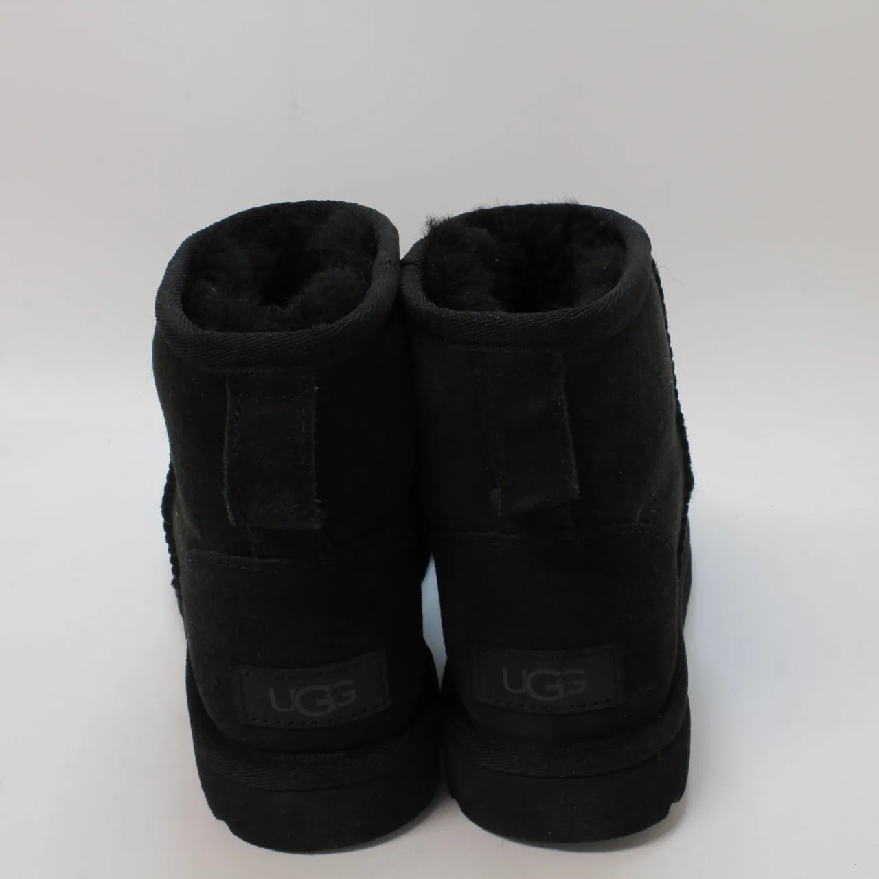 Womens UGG Classic Mini Ii Black Suede Uk Size 3