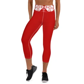 Yoga Capri Leggings Xene Red